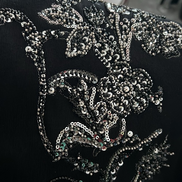 Ted Baker Black Embellished Sequin Sweater - Picture 16 of 16